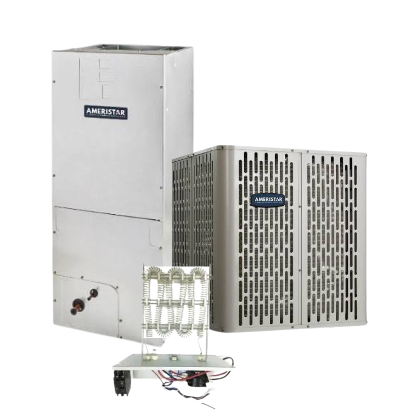 Ameristar A5AC4 - 2 Ton - 14.3 SEER2 AC with A5AHC002A1B Air Handler - Single-Stage - Straight Cool System (AC + Electric Heat) - with install