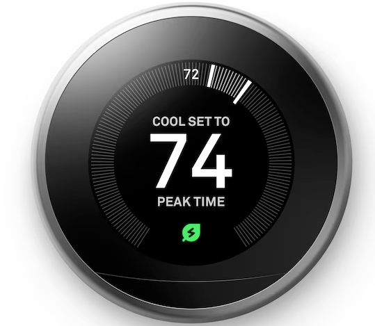 Google Nest Learning Smart Thermostat with WiFi Compatibility (3rd Generation) - Stainless Steel | Temple TX Regional Availability